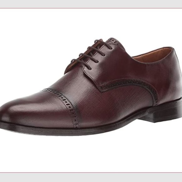 MARC JOSEPH NEW YORK Men\'s Leather Oxford Lace-up Dress Shoe Whiskey Size US 9.5 main image 5